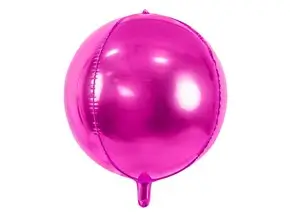 Palloncino rotondo in metallo rosa scuro 40cm