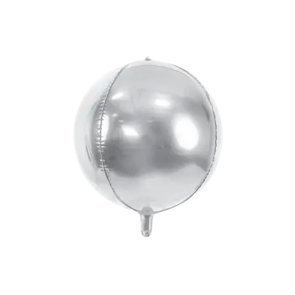 Palloncino rotondo Argento metallizzato 40cm