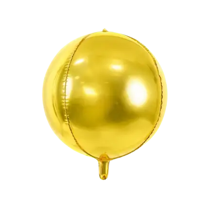 Palloncino tondo d'oro metallico 40cm