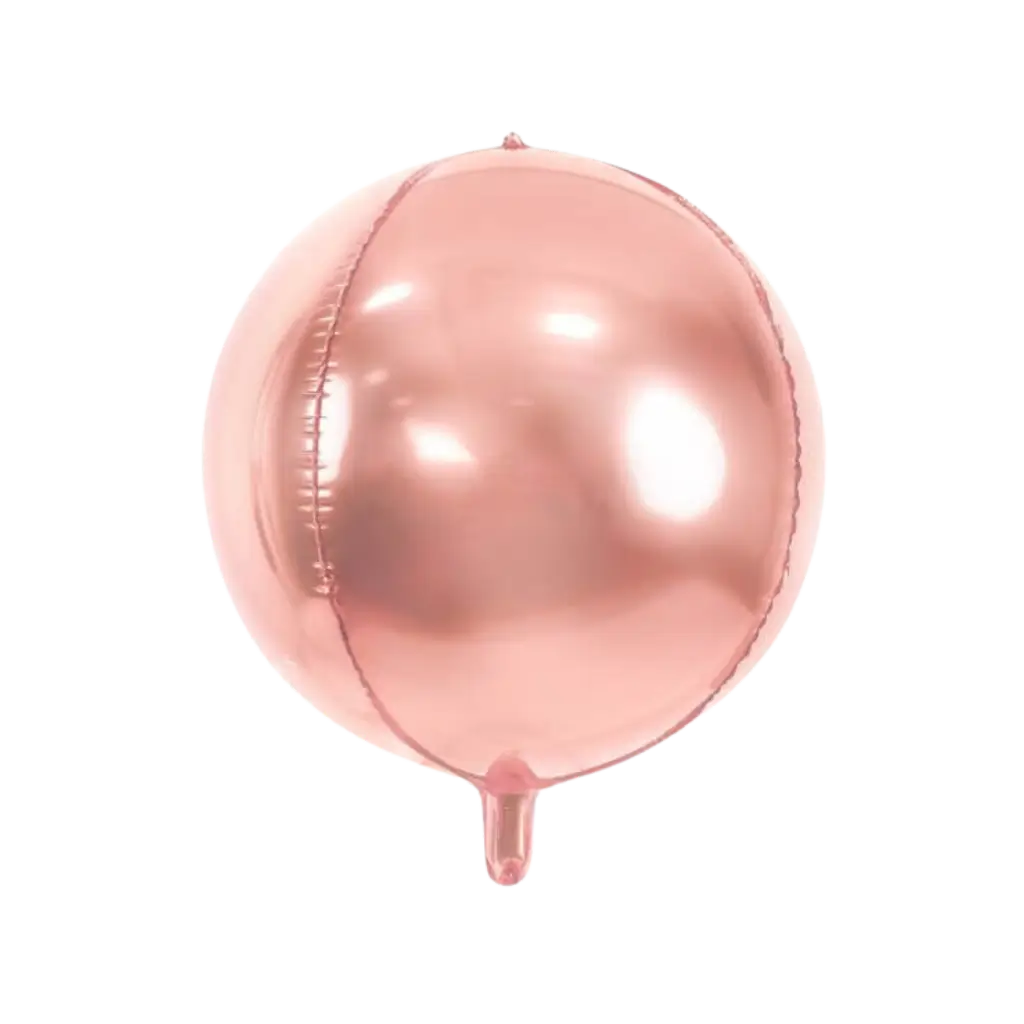 Palloncino rotondo in oro rosa metallizzato 40cm