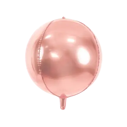 Palloncino rotondo in oro rosa metallizzato 40cm