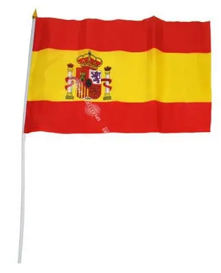 Bandiera Spagna 30x45cm con bastone