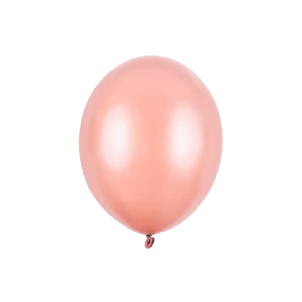Confezione da 100 Palloncini Oro Rosa Metallici