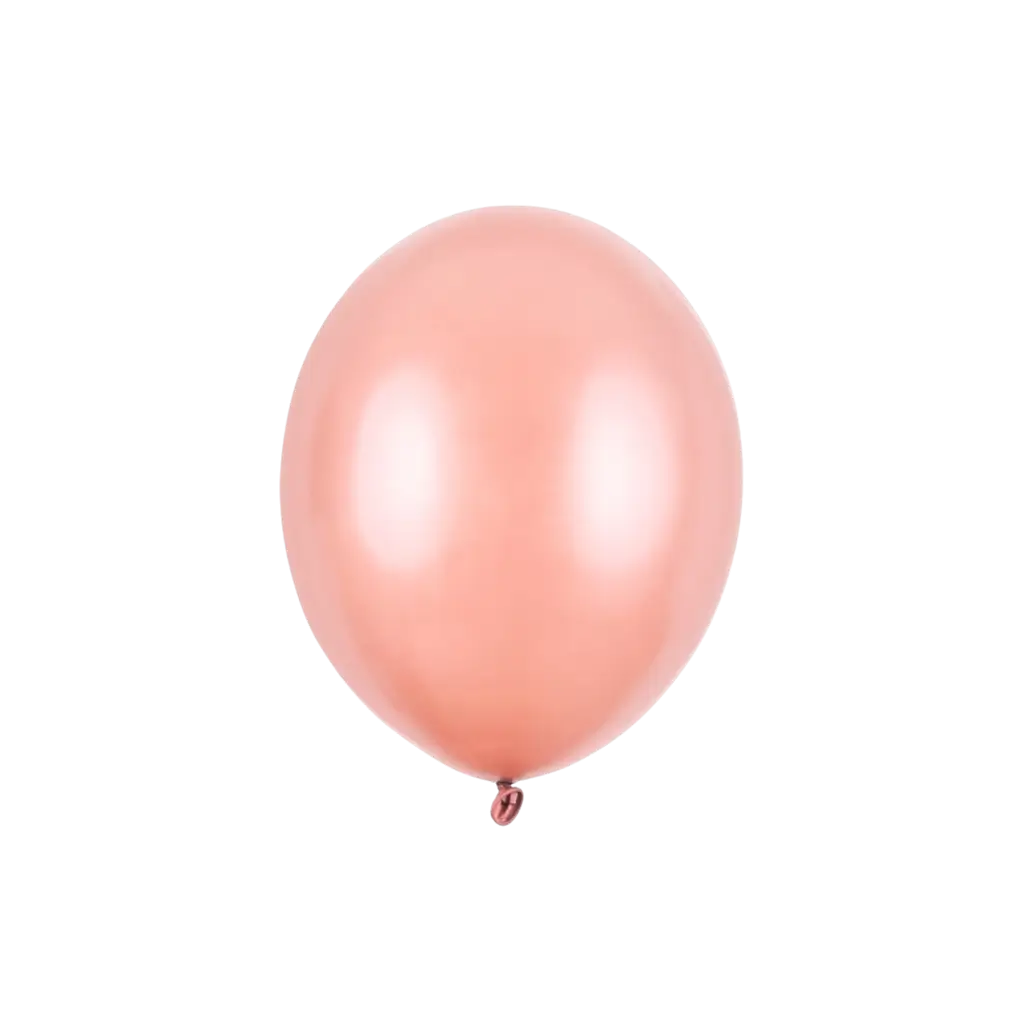 Confezione da 100 Palloncini Oro Rosa Metallici