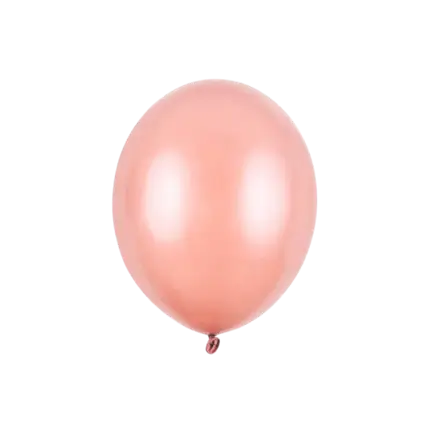Confezione da 100 Palloncini Oro Rosa Metallici