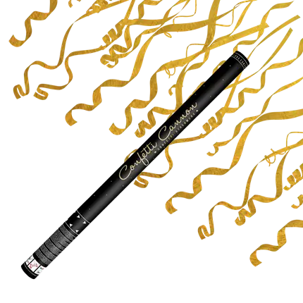 Pistole Coriandoli 80 CM Streamer Gold