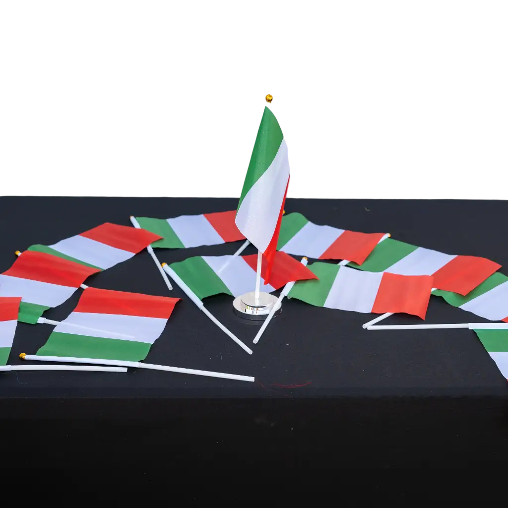 Lotto di 12 Bandiere Italia 15x22cm