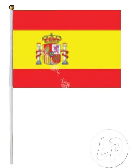 Lotto di 12 Bandiere Spagna 15x22cm