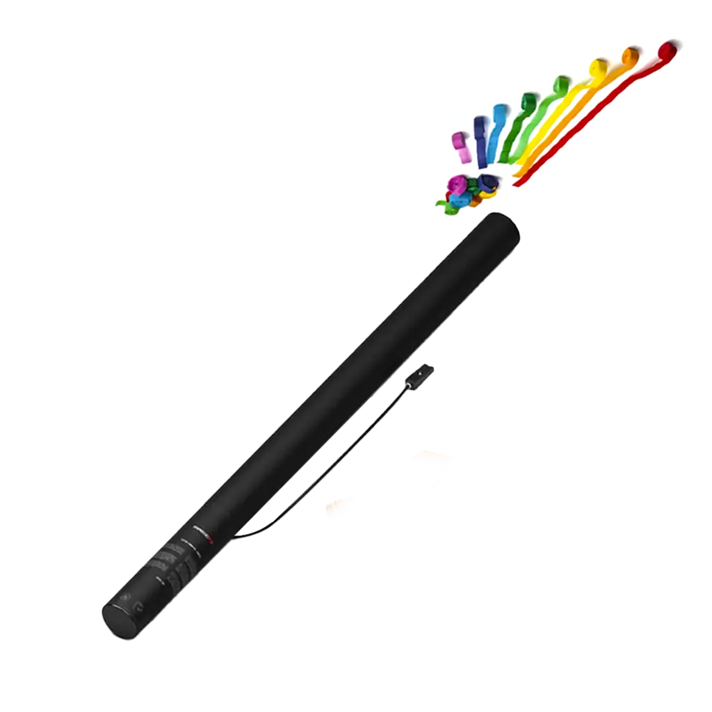 Pistola elettrica coriandoli Streamer Multicolor 80 cm