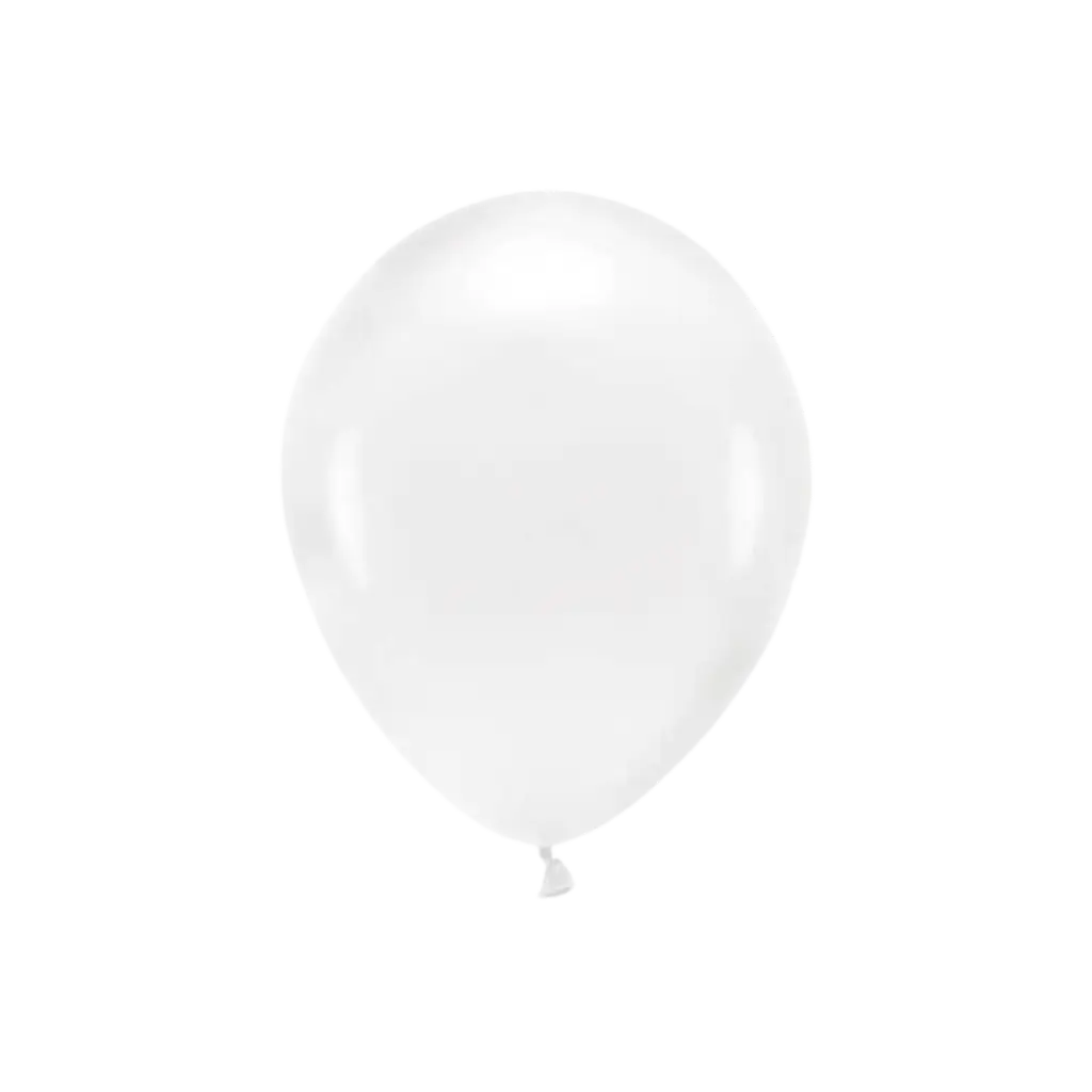 Lotto di 100 palloncini biodegradabili trasparenti