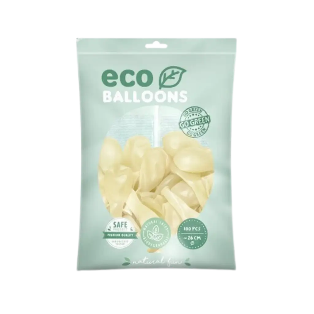 Lotto di 100 palloncini biodegradabili trasparenti