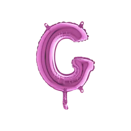 Palloncino Lettera G Rosa - 35cm
