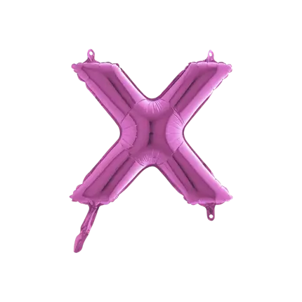 Palloncino Lettera X Rosa - 35cm
