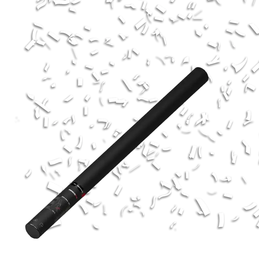 Pistola per coriandoli Manuel bianco 80 cm