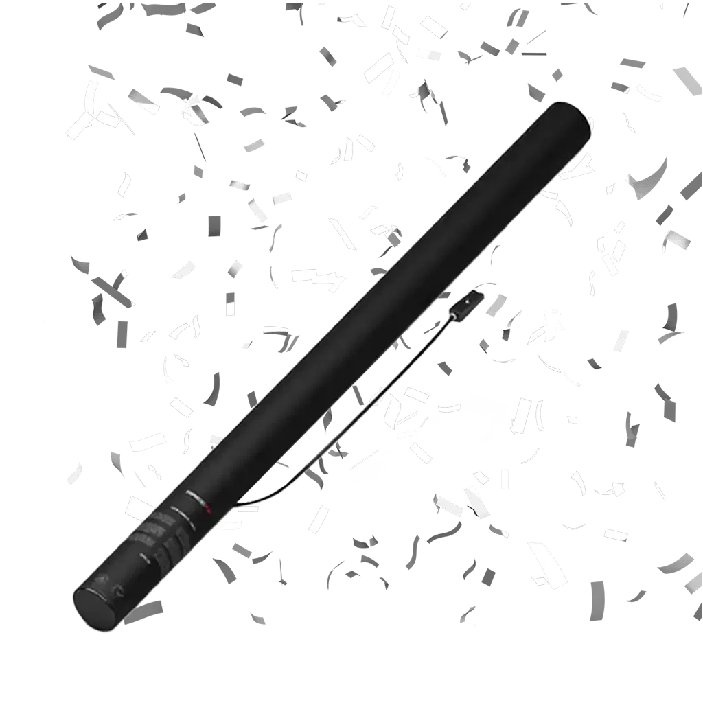 Pistola elettrica per coriandoli Bianco