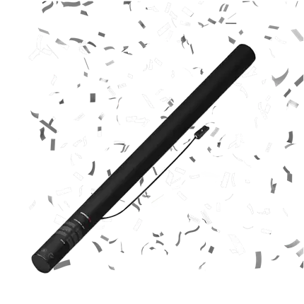 Pistola elettrica per coriandoli Bianco