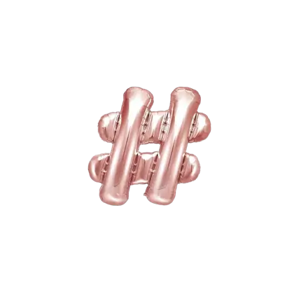 Palloncino # Oro rosa 35cm