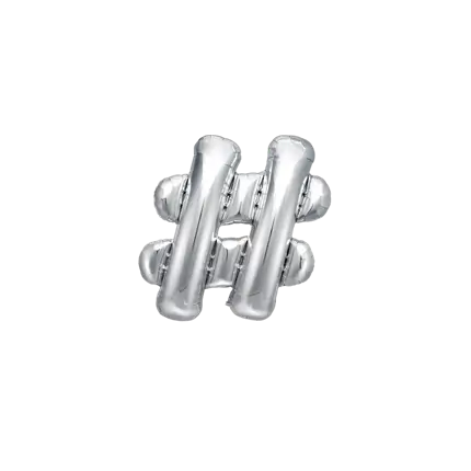 Palloncino # Argento 35cm