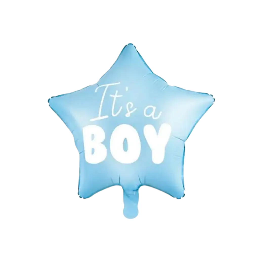 Palloncino Stella Blu "It's a Boy" 45cm