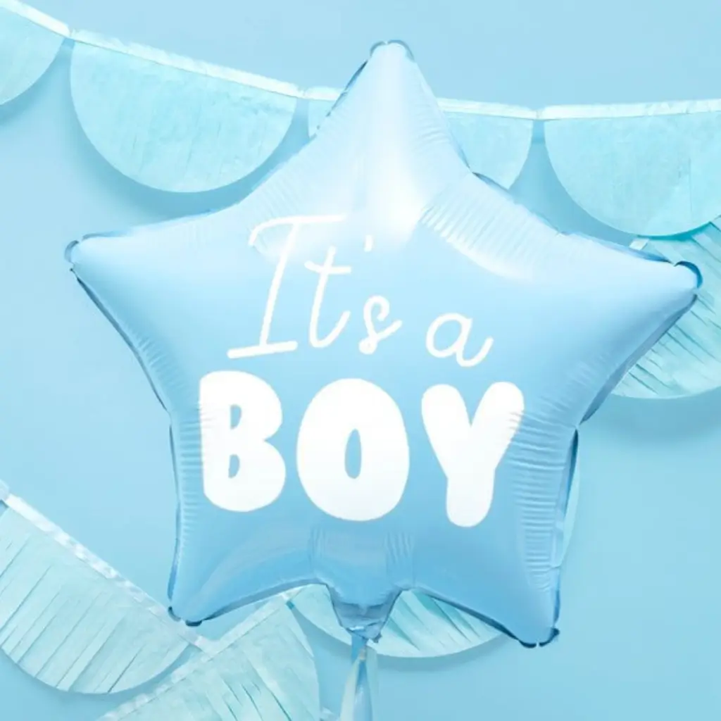 Palloncino Stella Blu "It's a Boy" 45cm