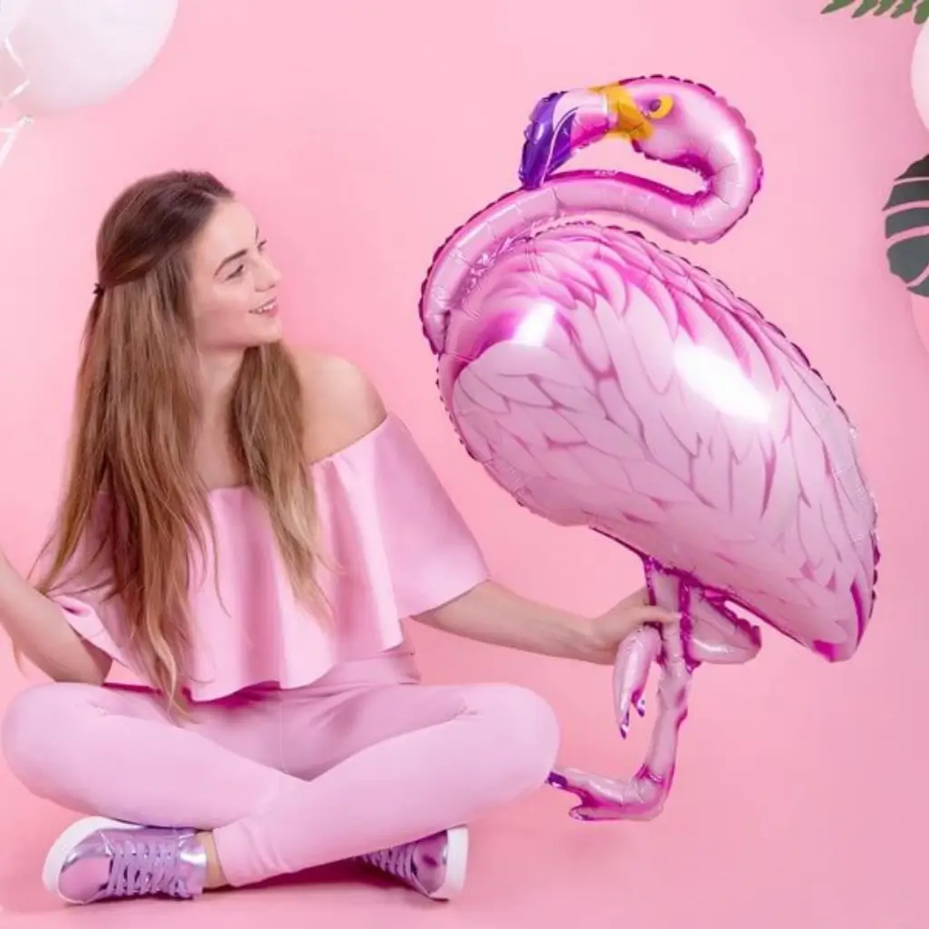 Pallone Flamingo Rosa Gigante 70x95cm