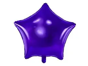 Stella di metallo Viola a palloncino 48cm