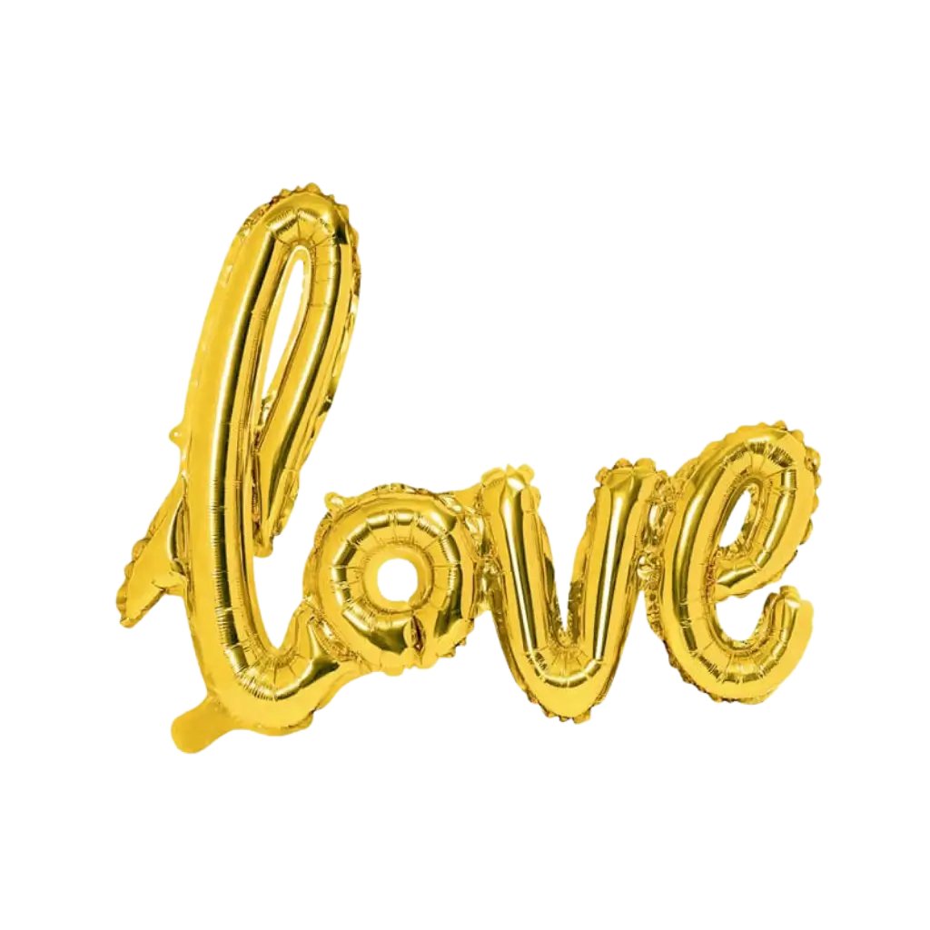 Palloncino in metallo Love Gold 73x59cm