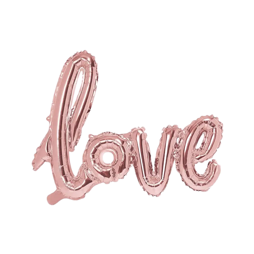 Palloncino metallico Love Love Oro Rosa 73x59cm