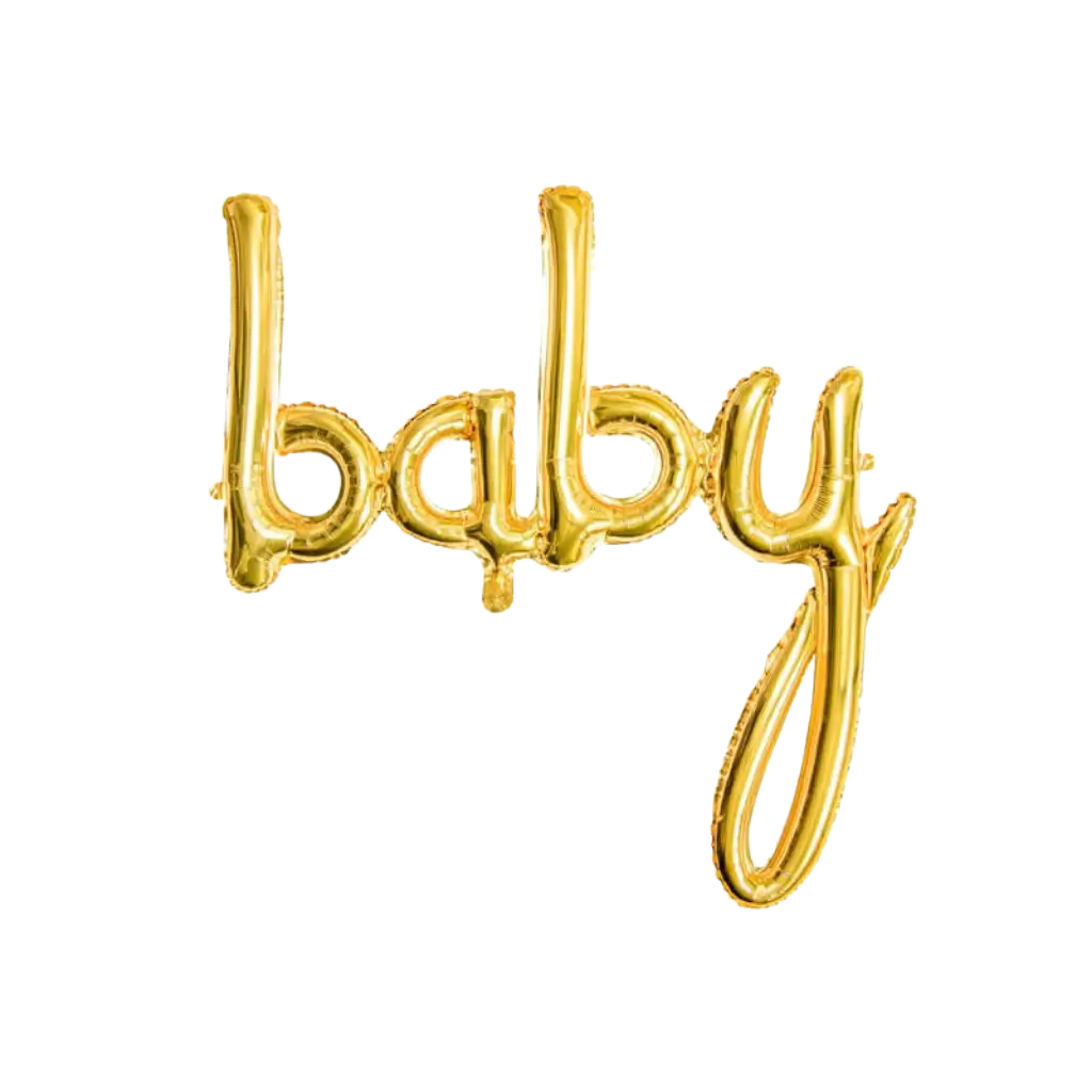Palloncino in metallo Baby Gold 73x75cm