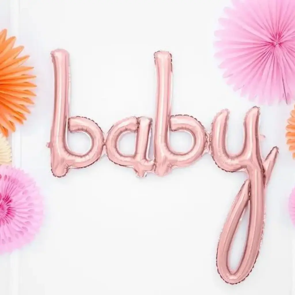 Palloncino Baby Balloon Oro Rosa 73x75cm
