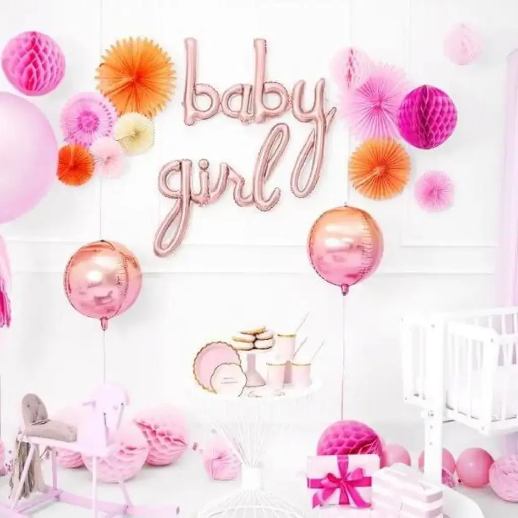 Palloncino Baby Balloon Oro Rosa 73x75cm