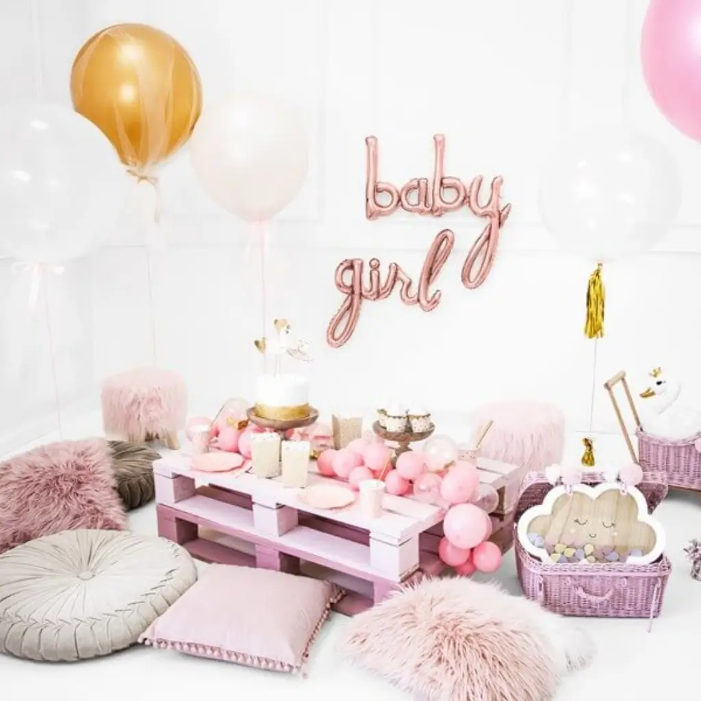 Palloncino Baby Balloon Oro Rosa 73x75cm