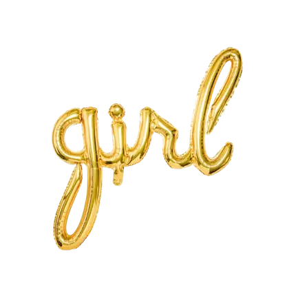 Palloncino Oro Ragazza 77x70cm