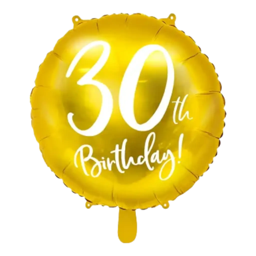 Palla 30° compleanno Oro ø45cm