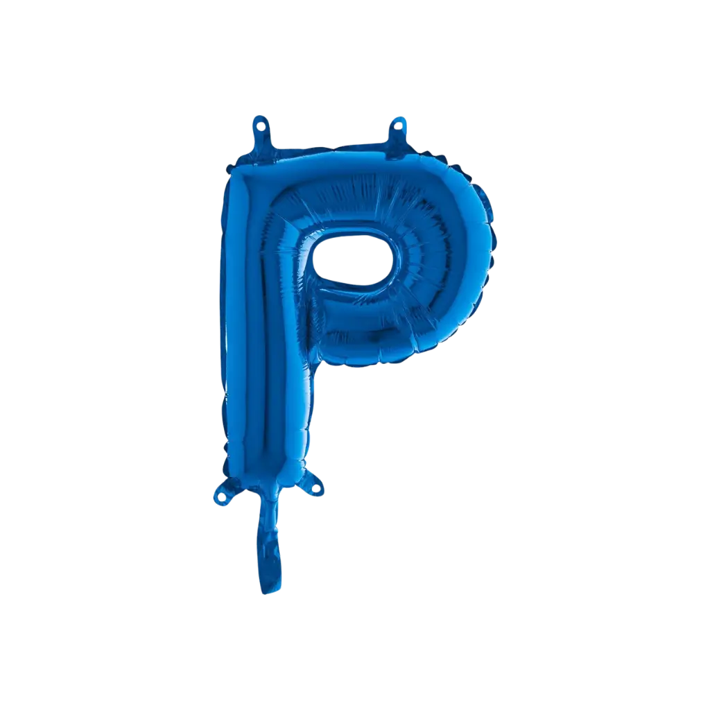 Palloncino Lettera P Blu - 35cm