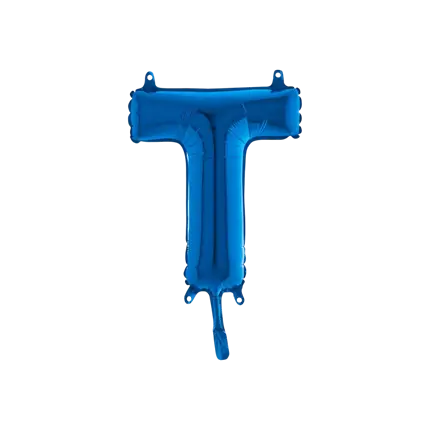 Palloncino Lettera T Blu - 35cm
