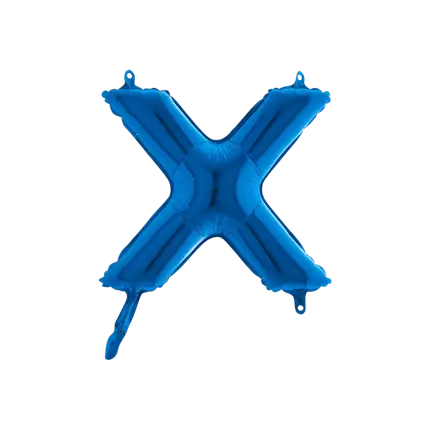 Palloncino Lettera X Blu - 35cm