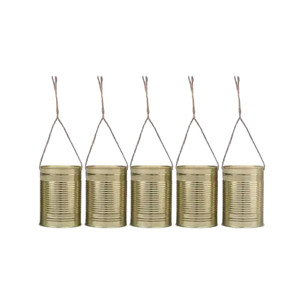 Set di 5 Scatole decorative in oro