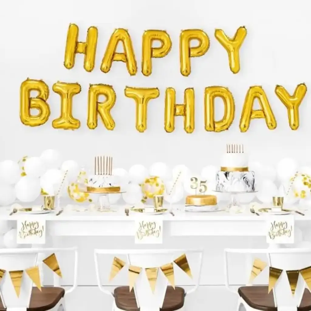 12 candele di compleanno in oro (12,5 cm)
