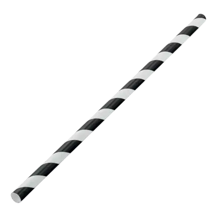 Carta paglia a strisce nero 20cm /ø6mm (250 pz.)