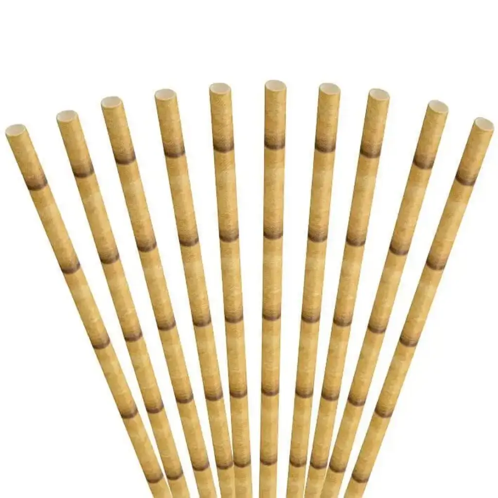 Carta paglia design bambù naturale 20cm /ø6mm (250 pz)