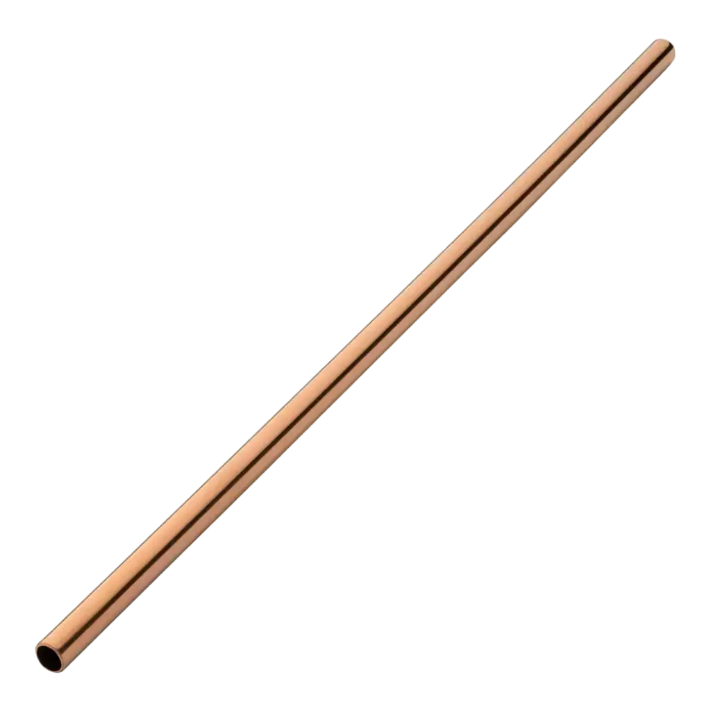 Riutilizzabile in acciaio inox paglia oro rosa 21,5cm /ø6mm (12pz)