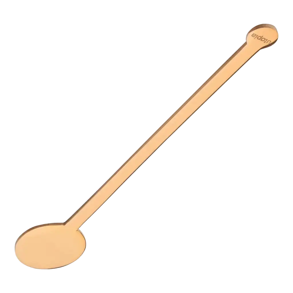 Agitatore per cocktail in acciaio inossidabile riutilizzabile in oro rosa 18cm (24pz)