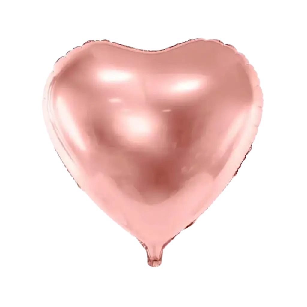 Palloncino a cuore cuore in oro rosa metallizzato 61cm