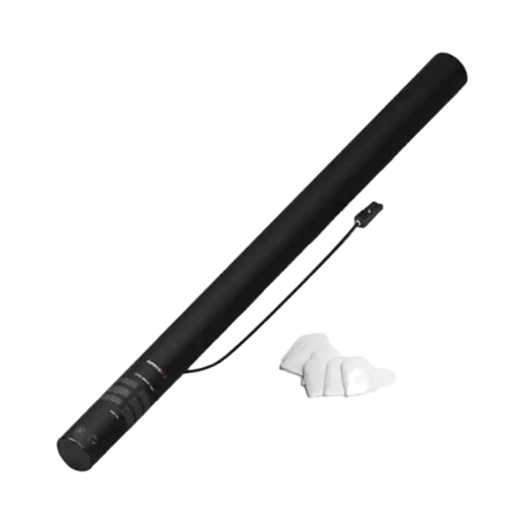 Pistola elettrica coriandoli Bianco Cuore 80 cm