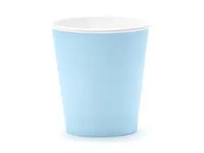 Tazza di carta azzurra 18cl (Set di 6)