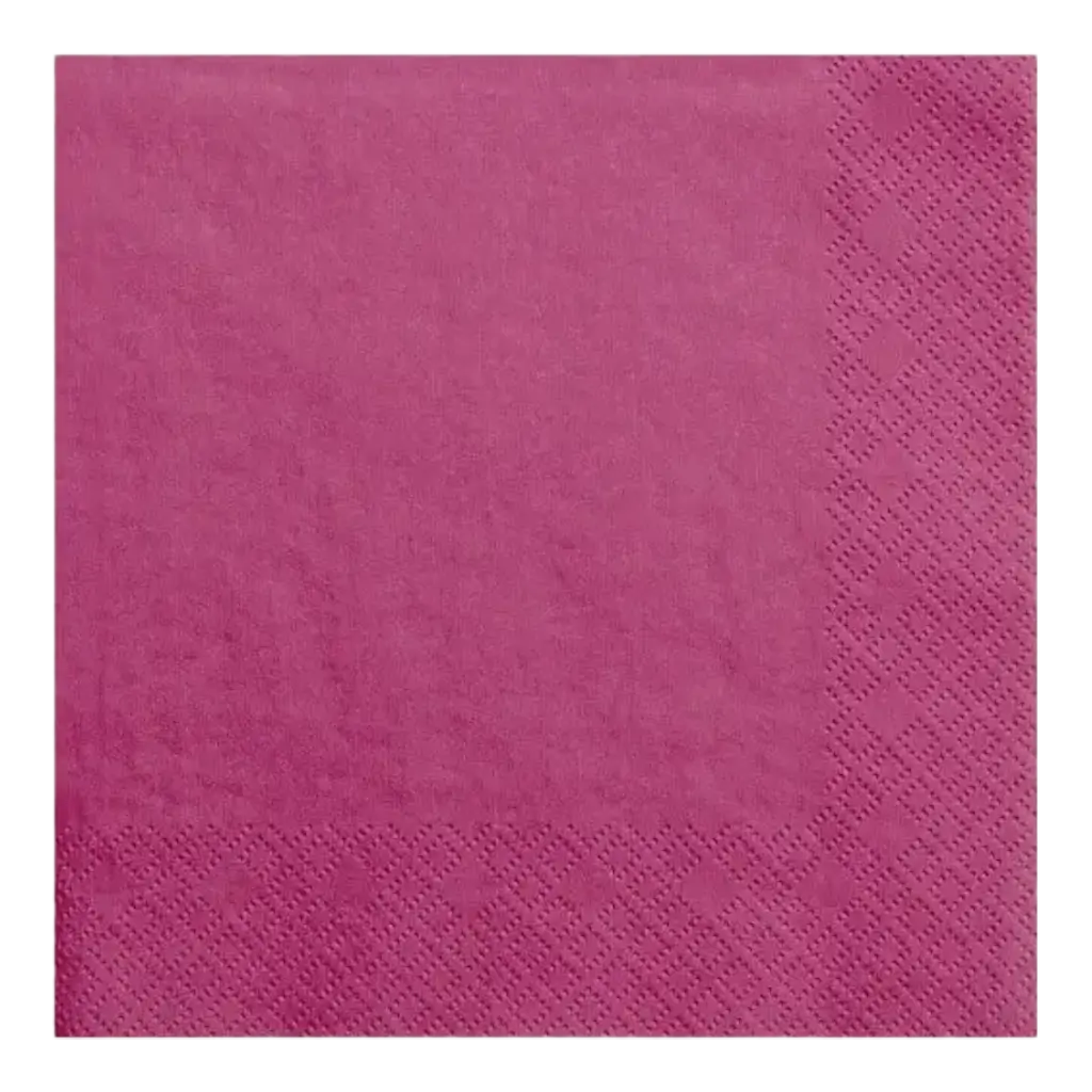 Asciugamano di carta rosa scuro (set da 20)