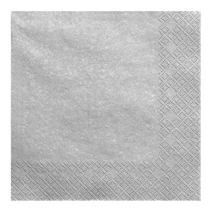 Asciugamano di carta argento/argento (set da 20)