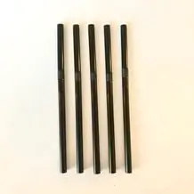 PLA biodegradabile PLA flessibile nero paglia 14cm / ø6mm (250pz)