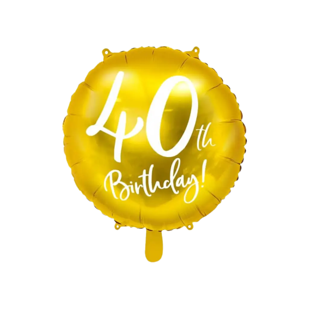 Palla 40th Birthday Oro ø45cm